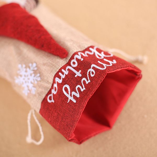 

christmas decorations nordic cartoon faceless doll bundle mouth linen bag creative festival supplies ornaments gift bag