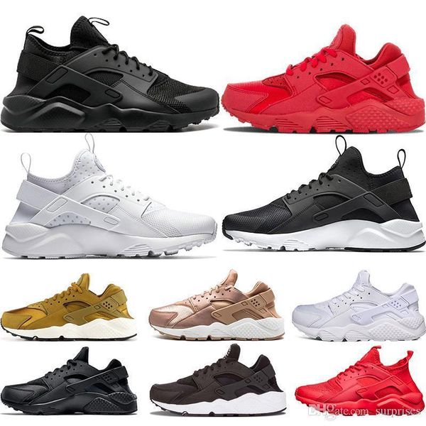 

huarache 4.0 1.0 кроссовки мужские женские тройной белый черный красная роза huraches ультра дышать спортивные кроссовки размер 36-45