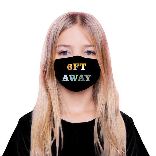 

6FT Away Маска многоразового Cotton Kids Face, моющийся Designer Face Mask Мода защитная ткань от пыли Mouth маски с заменяемыми 5 Layer FiLt