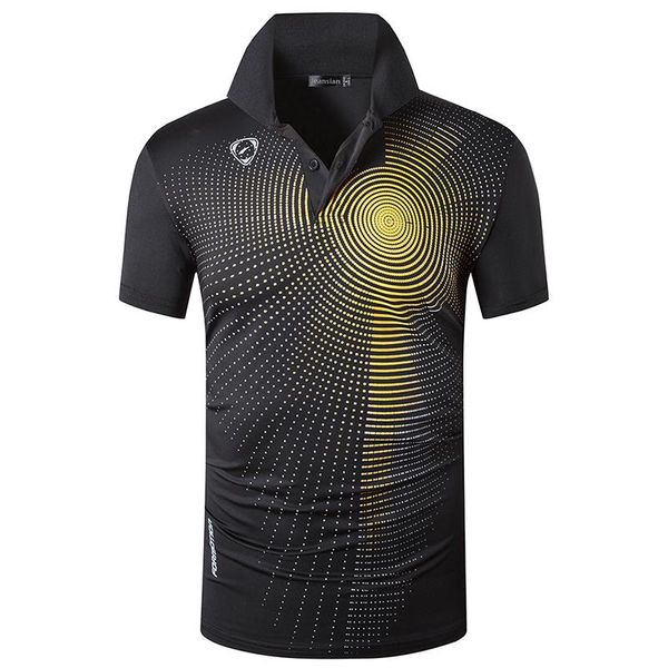 

jeansian men's sport tee polo shirts polos poloshirts golf tennis badminton dry fit short sleeve lsl266 black, White;black