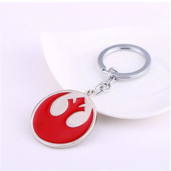 

10pcs/lot wholesale the rebel alliance keychain silver metal alloy key rings gift chaveiro key chain men jewelry
