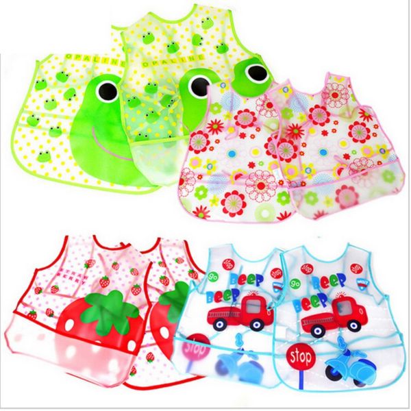 

cartoon baby bibs eva waterproof newborn bandanas feeding baby burp cloths girls boys saliva towel print apron