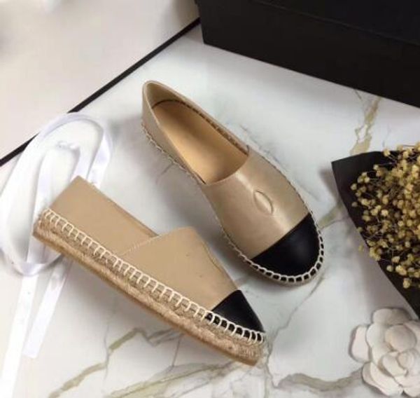 

2019 fashion designer women shoes espadrilles fisherman shoe low heel genuine leather leisure shoes many color size 35-42, Black