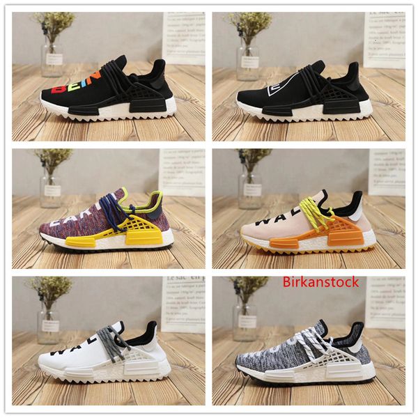 

высокое качество фарелл уильямс человеческой расы пв х чч ху свободного покроя кроссовки для мужчины женщины тренеры спорт кроссовки размер