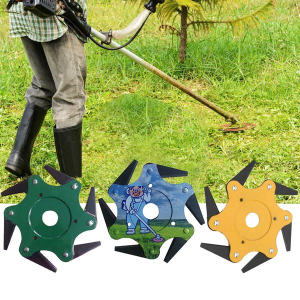 

selling 2019 products lawn mower grass eater trimmer head-brush cutter tool 6 steel razors garden other garden tools