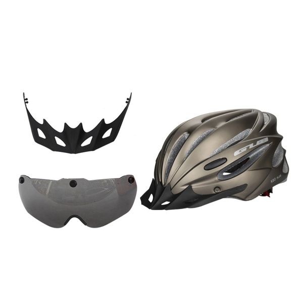 

for outad k80 plus cycling helmet integrally molded bike helmets 17 air vents magnet adsorption cycling helmet with goggles