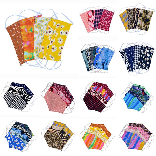 

68 style summer breathable masks leopard mask cotton masks female riding dust-proof printing masks dhl xd23433