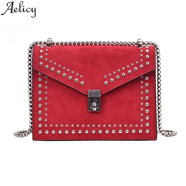 

aelicy women crossbody bag vintage scrub pu leather shoulder crossbody women's 2019 fashion simple chain zipper messenger bags