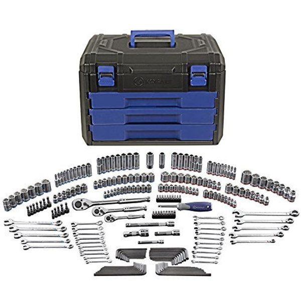 

Kobalt 227 piece tandard metric mechanic tool et with ca e 86756