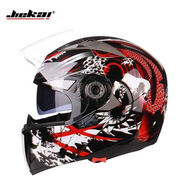 

safe flip up motorcycle helmets moto helmet motocross motorbike helmet with inner sun visor jiekai-105 dot ece
