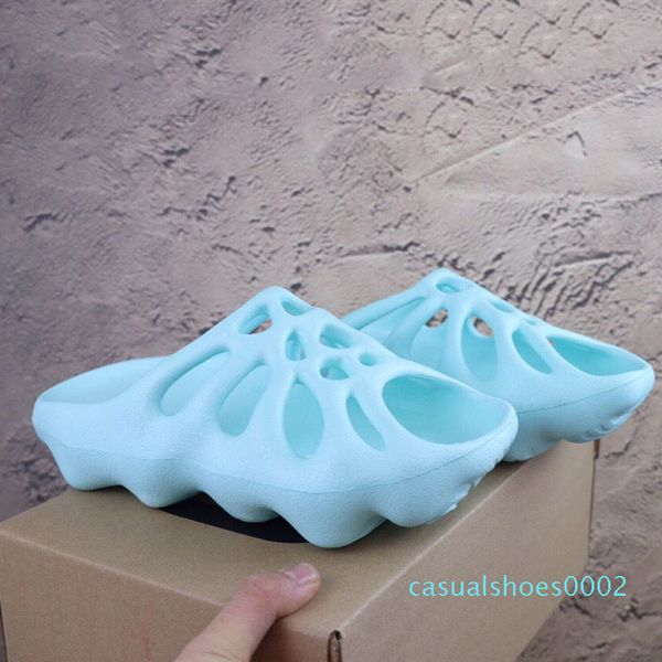 

net red fish mouth hole wave sandals and slippers indoor bathroom thick bottom couple slippers summer flip flops soft water sandals c02, Black