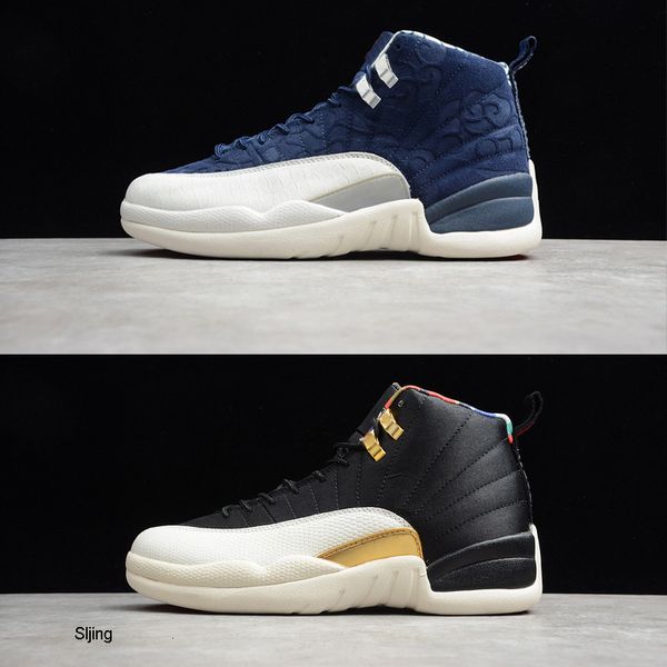 

2020 new arrival same as original dhl shipping xii 12s international flight college navy sail cny basketball shoes sneakers