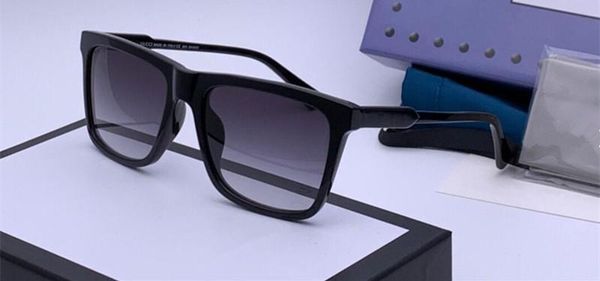 

0650 new sunglasses designer fashion glasses square frame coating lens carbon fiber eyewear uv400 protection come with case, White;black