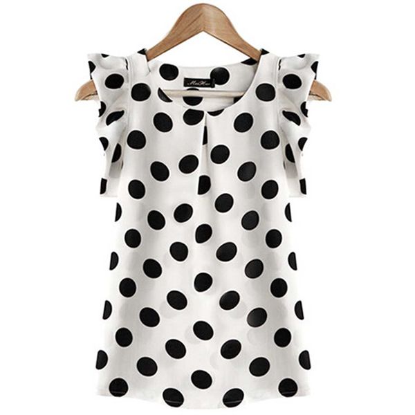 

2019 new fashion shirts blouse short sleeve chiffon lotus leaf casual summer women blouses plus size blusas femininas, White