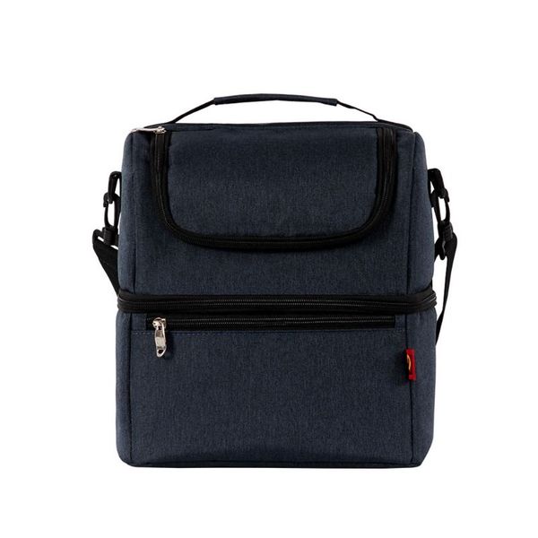 

взрослого box изолированного мешок обед больших двухслойный cooler tote мульти-функция плечо сумка для мужчин женщин, Blue;pink