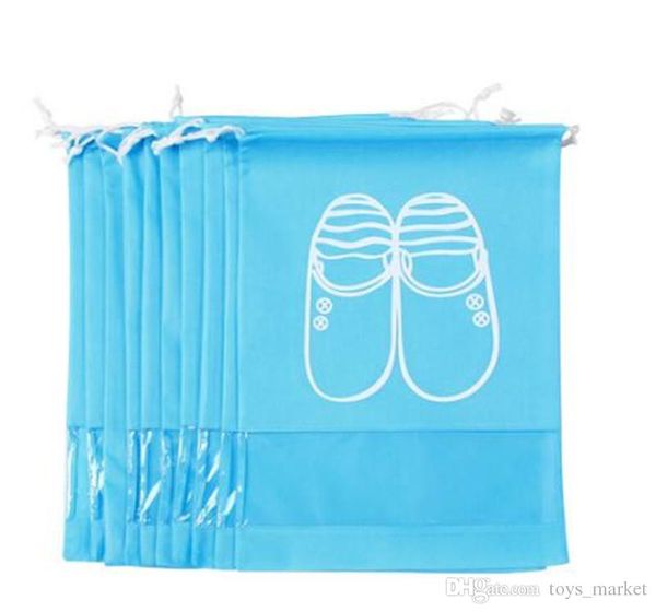 

10 bags of travel shoes packed with thick non-woven shoe storage bags can store a variety of shoes