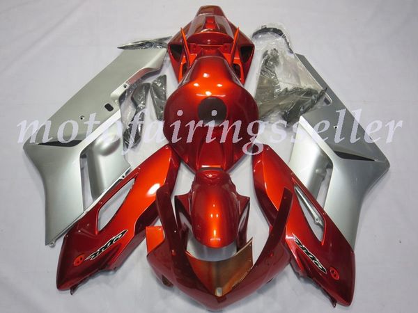 

oem quality new abs full fairings kits fit for honda cbr1000rr (2004-2005) cbr1000rr 04 05 bodywork set silver and claret