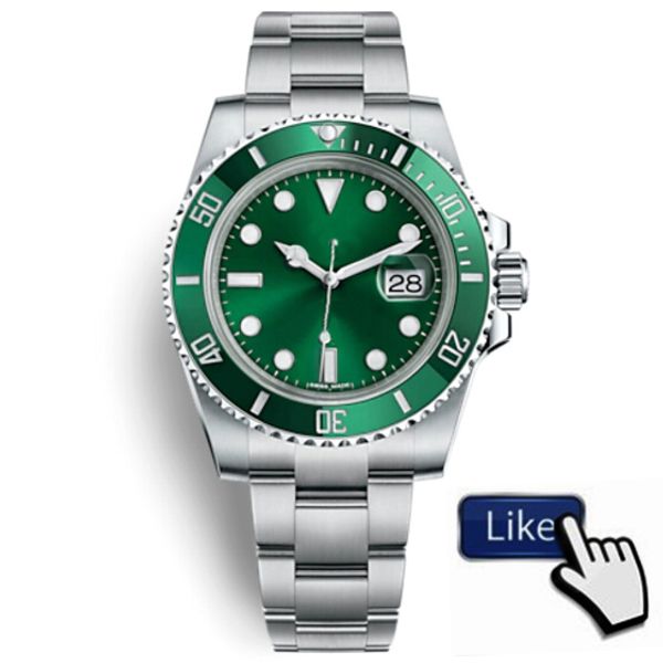 

Мужские наручные часы Orologio di Lusso Glide Lock Новые автоматические часы Зеленые часы 116610