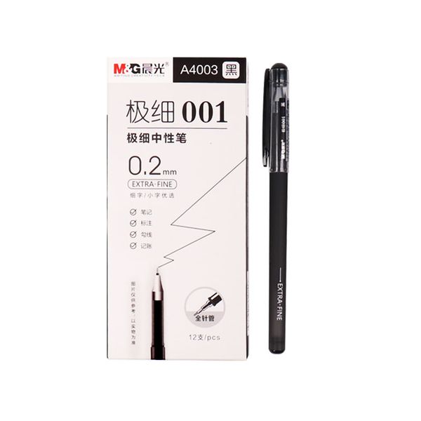 

office neutral pen 0.2mm full needle financial bookkeeping mark tick mark extremely fine water pen a4003 black / red
