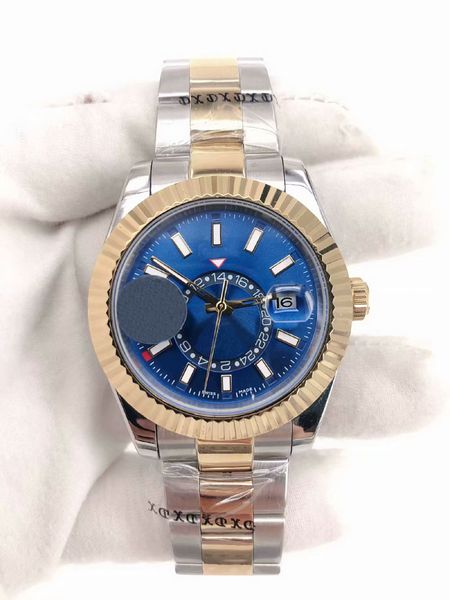 

Горячая распродажа новые мужские часы с автоматическим механизмом позолота рамк