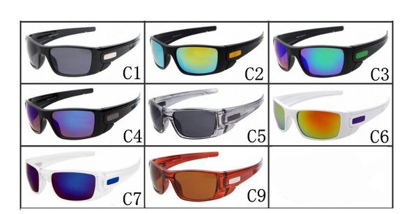 

10pcs summer cycling new mens brand outdoor sports sunglasses fashion designer classic dazzle colour glasses eyewear, White;black