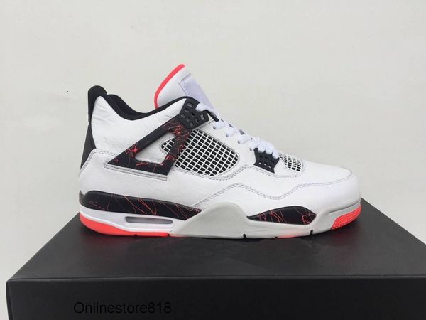 

with box 4 4s pale citron mens basketball shoes footwear 308497s-116 iv cushion white black light crimson designer trainers sneakers 40-47