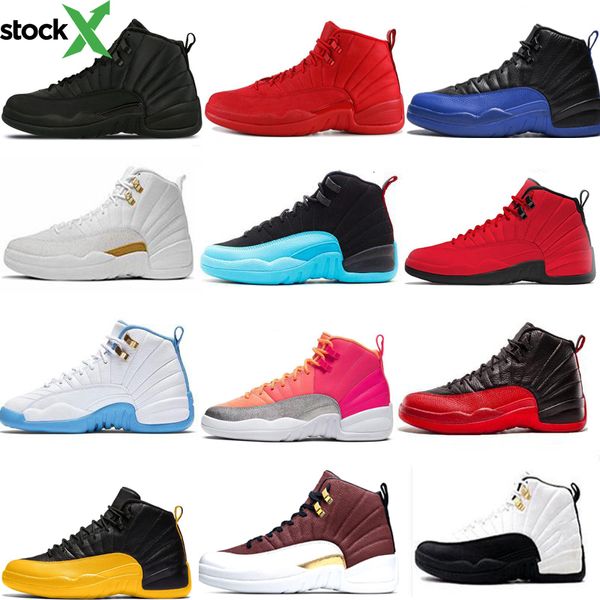 

new 12 12s winterized wntr basketball shoes taxi playoffs game royal ball punch university gold blue gym red black white men shoes
