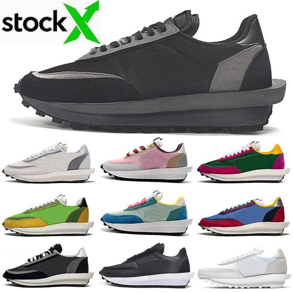 

2020 stock x new sacai ld waffle ldv men women running shoes nylon triple black mens shoe trainers run sports sneakers runner stockx