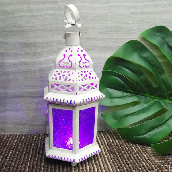

romantic glass moroccan style candle lantern - great for patio, indoors/outdoors, events, parties and weddings