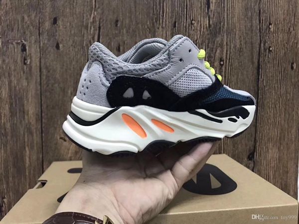 

brand kids shoes wave runner 700 kanye west running shoes boy girl trainer sneaker sport shoe children athletic shoes 28-35, Black