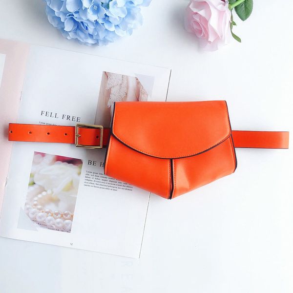 

women fanny pack with belt mini simple leather waist bag for ladies girls bs88