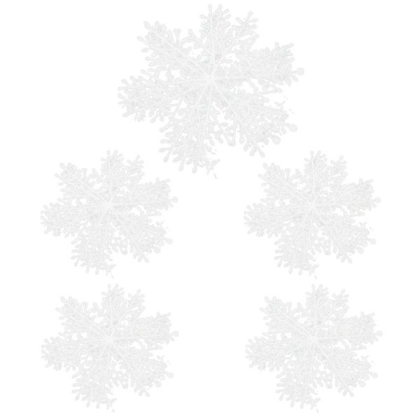 

christmas white snowflake shape hanging christmas tree 11cm ornament window decoration xmas accessories