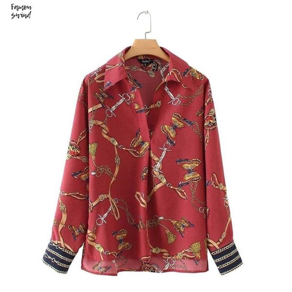 

женщины аппликация блузы стильная la357 бабочка печати с длинным рукавом плиссированные рубашки мода женский casual chic tops blusas s, White