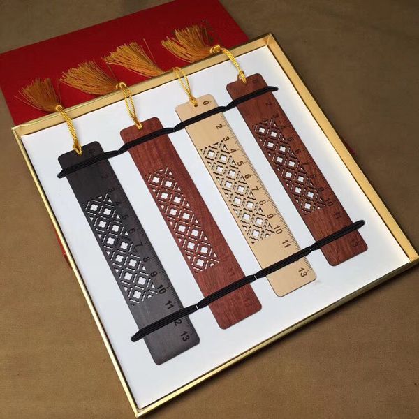 

classic creative crafts ruler bookmark study office office gift company gift mahogany products exquisite gift box packaging