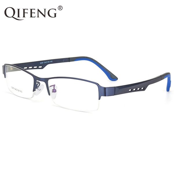 

qifeng spectacle frame eyeglasses men korean computer optical myopia eye glasses frame for male transparent clear lens qf297, Black