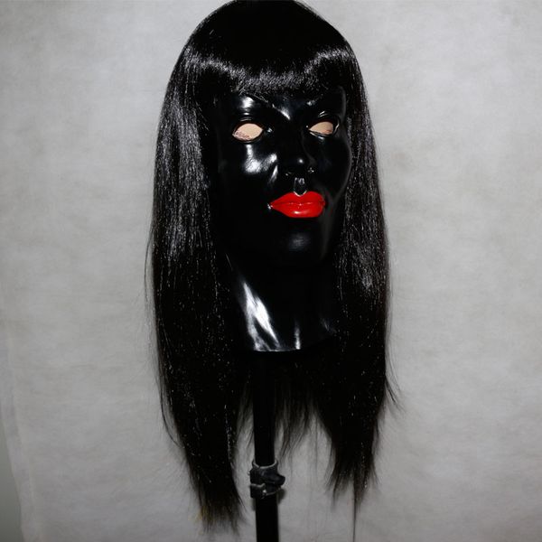 

хэллоуин маска новым реалистичная очаровательная и сексуальная женщина с длинными волосами для halloween party украшения для женщин