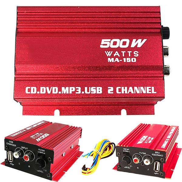 

hmocnv 12v 20w mini portable audio stereo usb mp3 car motorcycle loudspeaker box