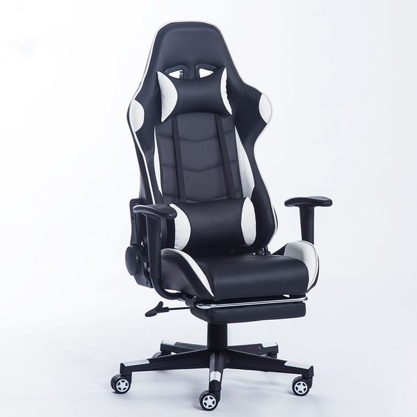 

new arrival racing synthetic leather gaming chair internet cafes computer chair comfortable lying household chair