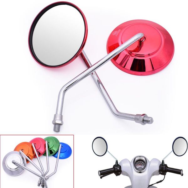 

motorcycle handle bar end mirrors round rear view mirror retroviseur moto for yamaha xtz700 tenere tx125 adventure fz600 fzr 600