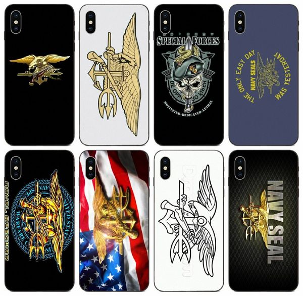 

tongtrade] navy seals логотип чехол для iphone 11 pro max x xs xr 8s 8 7s 7 plus samsung j7 huawei g play mini sony xperia xà1 силиконовый