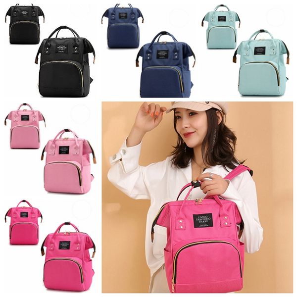 Mummy sacos das fraldas de Grande Capacidade de viagem Mãe Mochilas Maternidade Bolsas bebê Nappy Enfermagem Organizador 5 Designs Opcional DHW3818