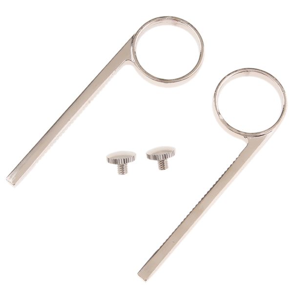 

2 pieces trumpet slide finger ring with screws for trumpet parts