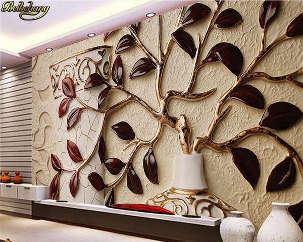 

custom p wallpaper mural 3d leaf relief background wall leaf garment 3d background wall mural papel de parede