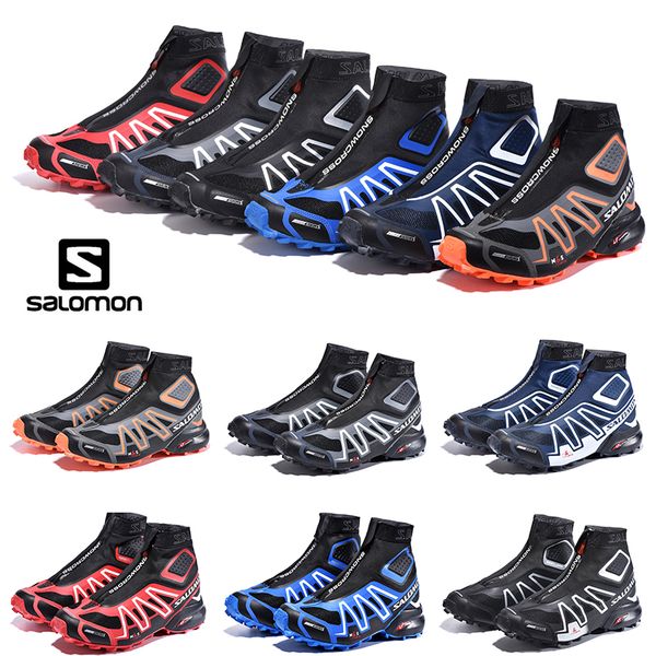 

2018 Salomon Shoes Men Speed Cross 4 CS Cross-country Outdoor Shoes Drop shipping black white Fencing sports sneaker SPEEDCROSS 4s Eur 40-47