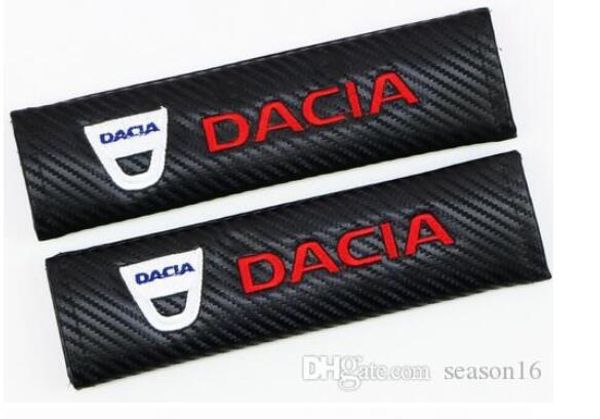 Adesivo per auto Custodia protettiva per cintura di sicurezza per Dacia Duster Logan Sandero Lodgy Accessori auto Auto-Styling 2 pz/lotto