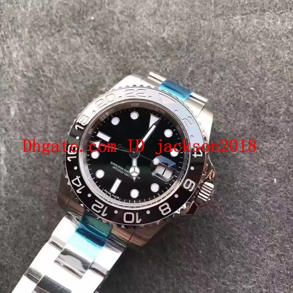 

Новая Версия N00b V7 Mens Automatic Cal.3186 часы синий черный керамические мужчины Gm / T часы да