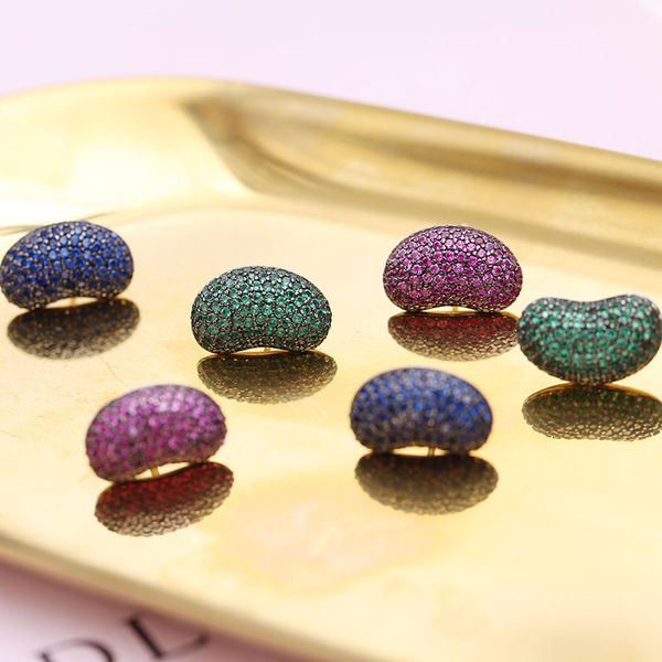

fashion- earrings for women s925 silver earrings brands design coffee beans ear studs