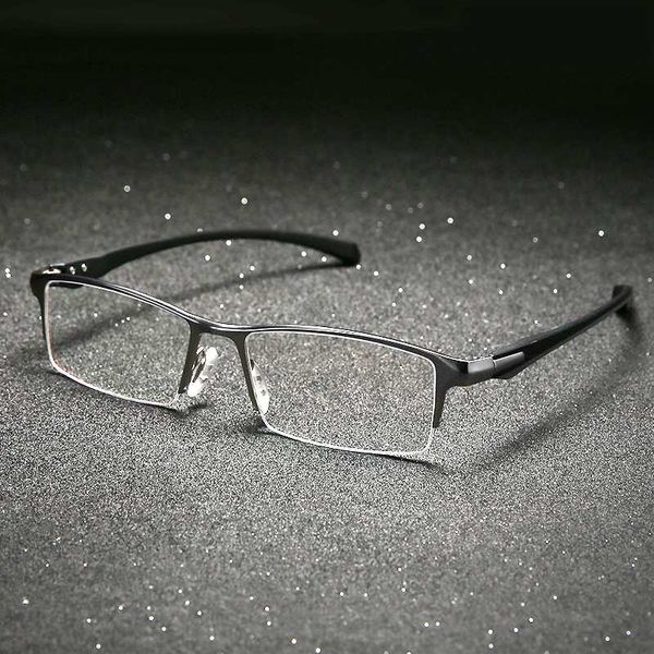 

brand men eye glass titanium glasses spectacles frame for men myopia light glasses frames for, Black