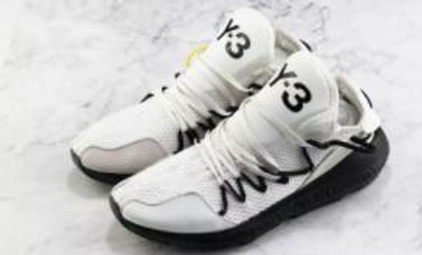 

2020 wholesale kusari men designer running shoes y-3 striped white red fashion casual shoes cs01, Black