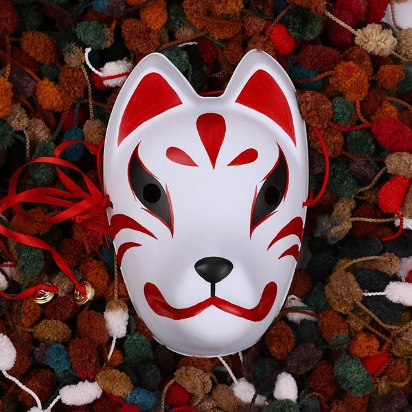 

взрослый бал-маскарад партии маска сексуальная японская ручная роспись маска с кисточкой bell косплей фестиваль полный face masques костюм